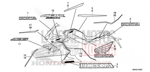 MARQUE (1) CBR650RAK de 2019